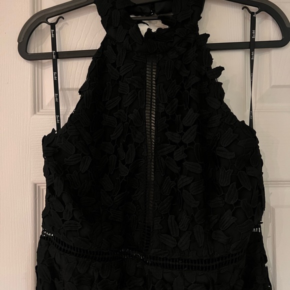 NWT Black Lace Floral Dress - Picture 3 of 6